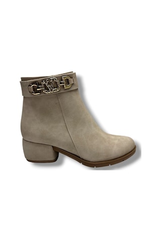 Erbay 535-26 Yağlı Deri Trend Fashion Kadın Bot Bej