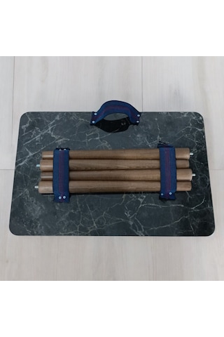 Skm-01 Portatif, Taşınabilir Kamp, Piknik, Seyehat Masası,-m Siyah