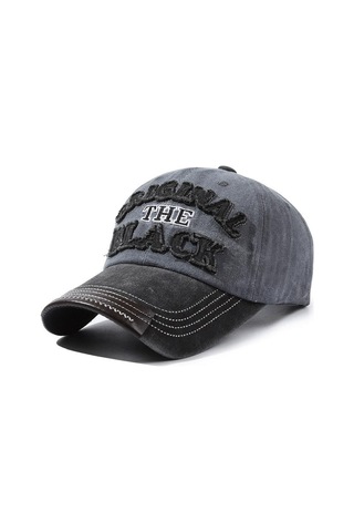 Valkyrie Original The Black Nakışlı Unisex Beyzbol Şapkası Vintage Eskitme Pamuk Ayarlanır Bordo