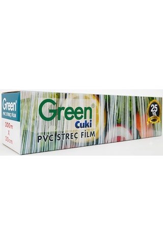 Şeylişeyler - Green Kutulu Pvc Streç Film 30 Cm X 300 Metre 1 Adet Mutfak Tipi Gıda Sarma Poşeti