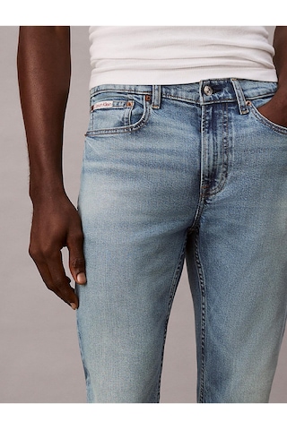 Calvin Klein Erkek Normal Bel Boru Paça Cep Detay Denim Kumaş Mavi Jeans Lv04re700g-2tg-12589 Mavi