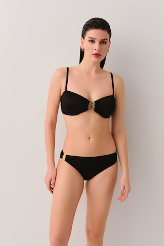 Suwen Noir W Aksesuarlı Detaylı Bikini Alt Sb25690012012 Siyah