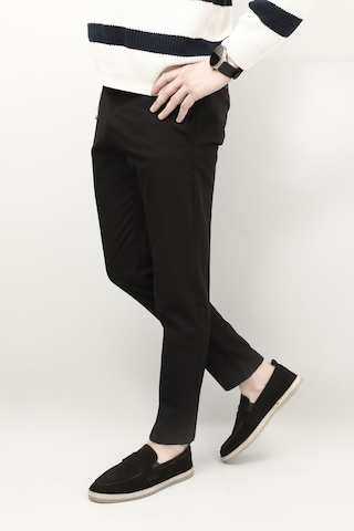 Gönderi R Siyah Süet Termo Taban Hakiki Deri Ayakkabı Siyah Süet