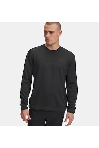Under Armour Ua M Sweater Fleece Crew Erkek Sweatshirt 6003723-001 Siyah