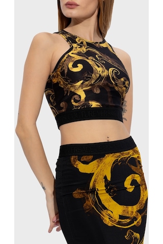 Versace Jeans Couture Bayan Top 76ham227 Js292 G89 Siyah-gold Siyah - Altın