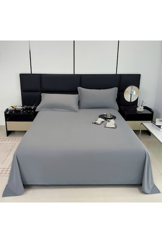 Lemestar Jlfnya Kraliçe Yatak Çarşafı - Ultra Yumuşak, Nefes Alabilir, Çok Renk Seçeneği, Kolay Temizlenebilir Gri