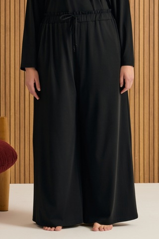 Aker Rayon Pijama Altı Siyah Siyah