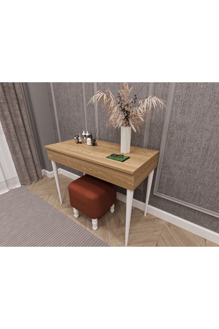 Lüks Aynalı Makyaj Masası %100 Mdf Takı Aksesuar Oda Düzenleyici Organizer Mam01 Sonoma