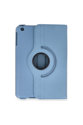 Apple iPad Uyumlu Mini 1 Kılıf 360 Tablet Deri Kılıf - Turkuaz Diğer