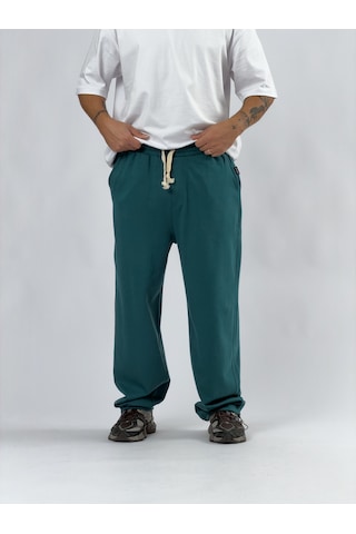 Cocopelli Paça Ayarlamalı Regular Yeşil Erkek Jogger Pantolon Coc3566