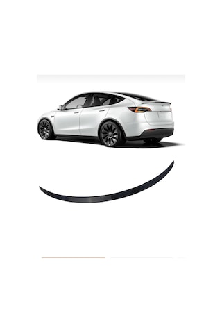 Tesla Model Y 2021+ Bagaj Üstü Piano Black Spoiler