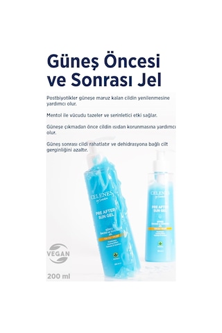 Celenes Herbal Güneş Öncesi Ve Sonrası Nemlendirici Ve Ferahlatıcı Jel