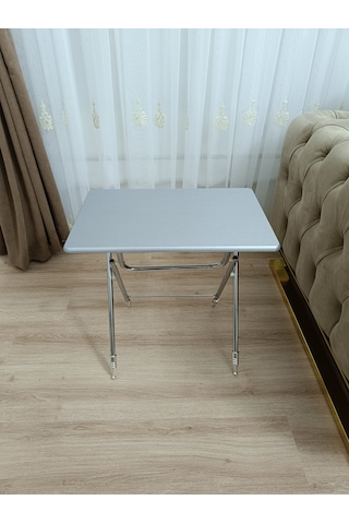 Çanta Zigon Sehpa,4'lü Sehpa, Zigon Sehpası, Mdf Mebran - Gri