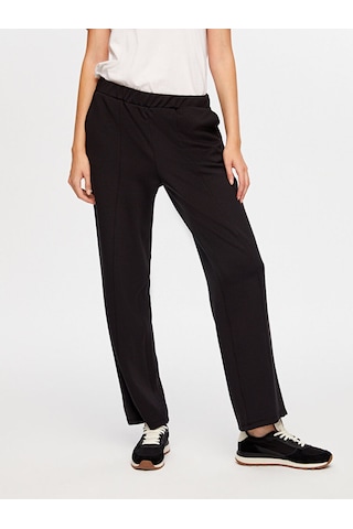 Önü Dikiş Detaylı Modallı Wide Leg Fit Eşofman Alt W26esa005 Uw26esa00510 Siyah