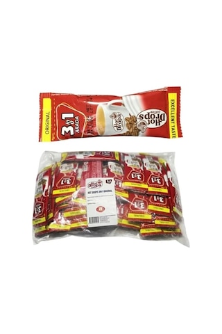 Hot Drops 3ü1 Arada Seyahat Boy Hazır Kahve 40 Adet X 9 Gr
