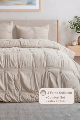 Elart Bianca Tek Kişilik Comfort Set Vizon
