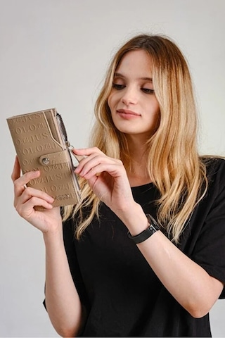 Just Polo Kadın 20 Kart Bölmeli Fermuarlı Ve Kapaklı Cüzdan Shopper Krem
