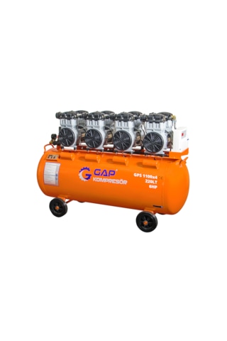 Sessiz Ve Yağsız Hava Kompresörü 220 Lt 6 Hp