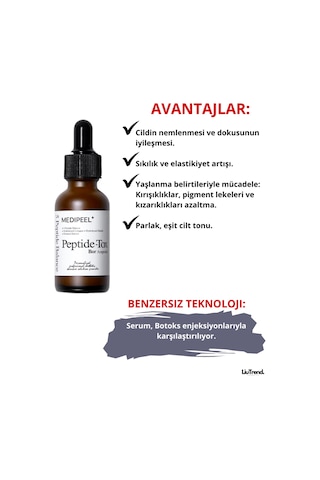 Medipeel Peptide-tox Bor Ampoule 30 Ml Kırışıklıkl Karşıtı . Etkili Yüz Serumu M0520