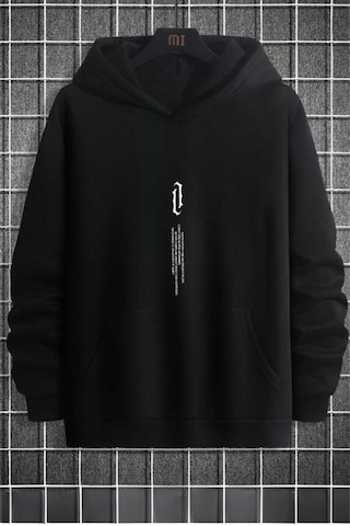 Oksit Every Story Ön Baskılı Erkek Oversize Sweatshirt 001