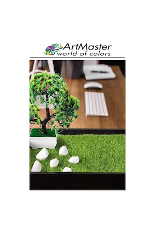 Yapay Çim 30x40 Cm 1 Adet A3 Boyutunda Dekoratif Maket Çim Yapay Çim Halı Teraryum Suni Çim 30 x 30 CM