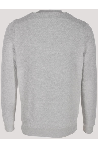 Erkek Sweatshirt Grimalnj Kabartma Baskılı Bisiklet Yaka Logo Detay Cotonel Kumaş Sweat Ncs Jeans 1614-grimelanj Gri Melanj