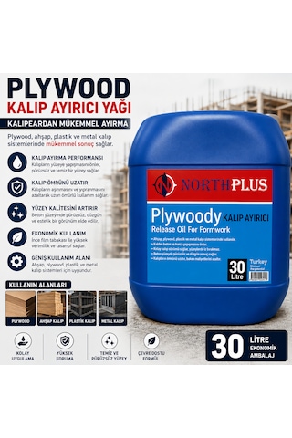 Kalıp Ayırıcı Yağı Plywood Ahşap Plywood Plastik Kalıp Sistemlerinde Kalıp Yağı 30 Litre