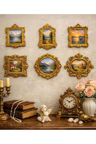 Housetrend Mini Çerçeveler 6 Lı Ev Dekorasyonu Museum Of Us Sevgililer Günü Mini Müze Dekoru Gold Sku: Smgstkb8b88efeca