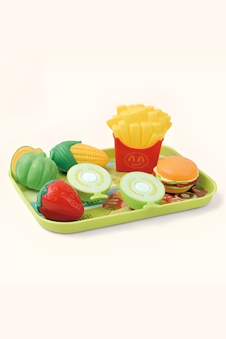 Hamburger Dükkanı Oyun Seti - Dilimlenebilir Çilek, Sebzeler, Hamburger - Oyuncak Patates Kızartması 01