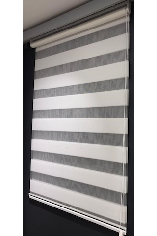Zebra Stor Perde Beyaz Mikro Pliseli Ev Ofis Mutfak Çocuk Odası Yatak Odası Salon Perdesi Mz-3000 Beyaz