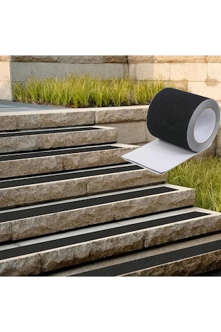 Merdiven Ve Zemin Kaydırmaz Kaymaz Bant 10 Cm X 5metre Siyah