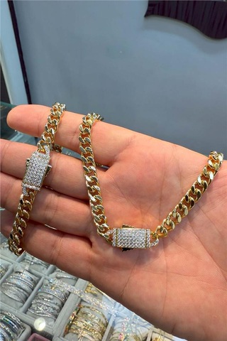 Takı Seti Gurmet 14 K Yeşil Altın Rengin De