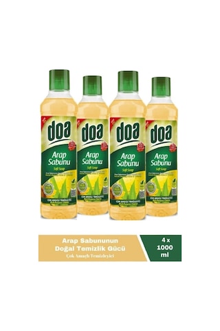 Doa Sıvı Arap Sabunu 1 Lt Vegan X 4 Adet 4'lü Set