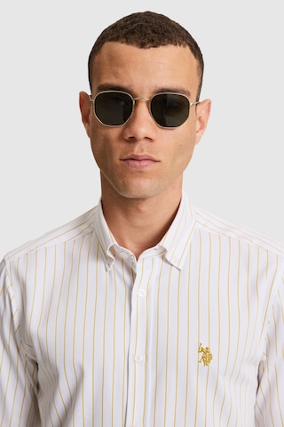 U.S. Polo Assn. U.s. Polo Assn. Erkek Gömlek Desenli 50324745-vr235 Yag Yesılı