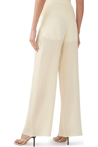 Taller Marmo Plaj Modası Için Rahat Pantolon Ivory
