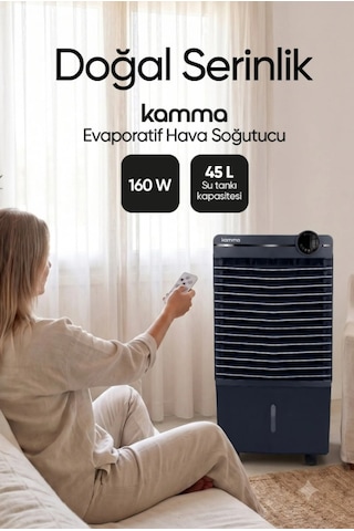 Kac160 160w Kule Tipi Evaporatif Hava Soğutucu İyonizer Özellikli