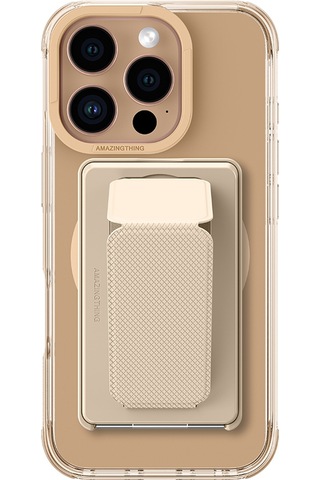 İphone 16 Pro Kılıf Magsafe Uyumlu Standlı Kartlıklı Set Amazingthing Omni Adventure Seri Rose Gold