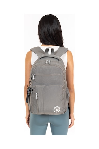 Modern Tarzda Su Geçirmez Krınkil Kumaş Okul Sırt Çantası Hafif, Konforlu Ve Fonksiyonel Tasarım - Gri Gri