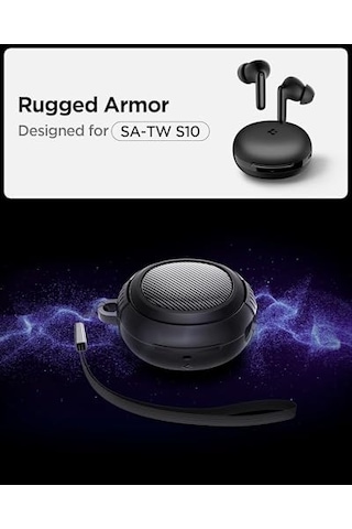 Audio Tws S10 Kulaklık Kılıfı Ekstra Dayanıklı Kılıf Rugged Armor Hava Kanalı Teknolojisi Askeri Sınıf Kor