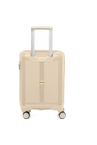 Unisex Jmy8101.12 John May Pp Silikon Valiz Küçük Boy 57x35x25cm Krem Krem
