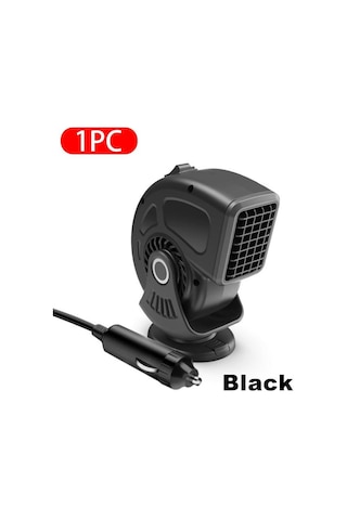 Siyah Seametal 12v 120w Oto Kaloriferi Taşınabilir Elektrikli Isıtma Fanı Otomatik Ön Cam Kurutma Makinesi Buğu Çözme Buğu Çözücü Buz Çözücü