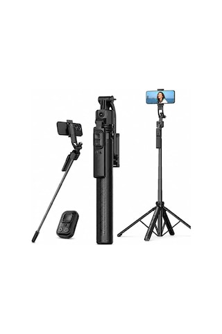 Lexroo Aı Yüz Takipli Selfie Çubuğu Tripod, 360 Otomatik Takip Gimbal, Quadrapod Taban