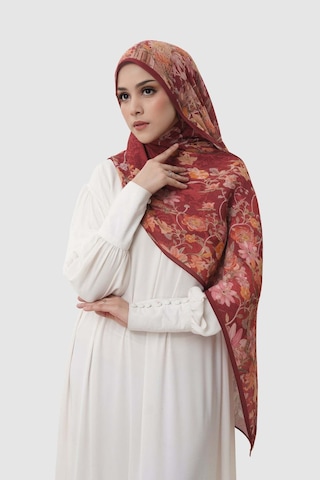 Buttonscarves Dubai Piliseli Şal - Ruby Kırmızı