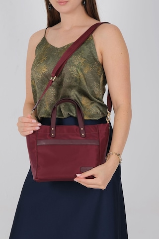 Silver Polo Sp1214 Kadın El Çantası Saten Bordo-bordo