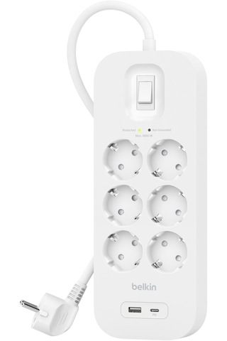 Belkin Srb002vf2m-v2 6'lı Yüksek Gerilim Korumalı Çoklu Priz