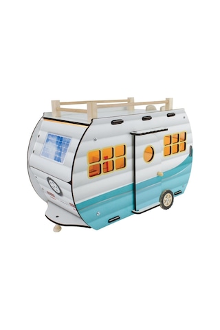 ÇG95 Ahşap Karavan Turkuaz -Okutan