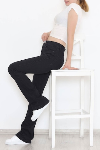 Mokashopin - İspanyol Paça Kot Pantolon Koyufüme - 11878.1431. 001