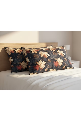 Artunhome Poplin Dijital Baskılı Yastık Kılıfı Seti 2 Adet 50x70 Cm %100 Pamuk Çok Renkli