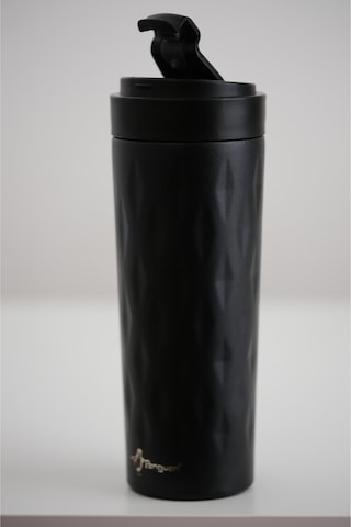 Png-1167 500ml Flip Kapak Desenli Çelik Mug 6 Saat Sıcak 12 Saat Soğuk Sızdırmaz & Bpa Free Siyah