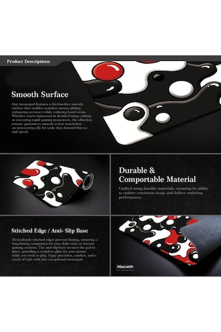 Sones Soyut Akışkan Renk Karıştırma Mouse Pad Kaymaz Kauçuk Masa Matı Ofis Ve Oyun İçin 400x900x3mm No.1